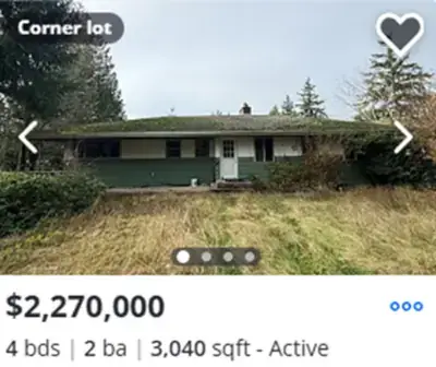Corner lot home