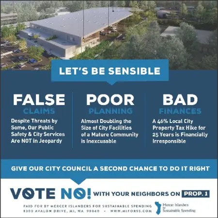 Let's Be Sensible: VOTE NO on PROP. 1